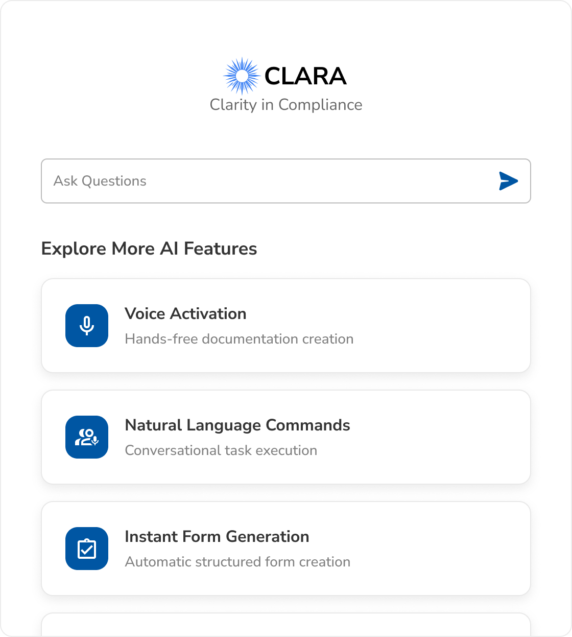 Clara RCA support 3