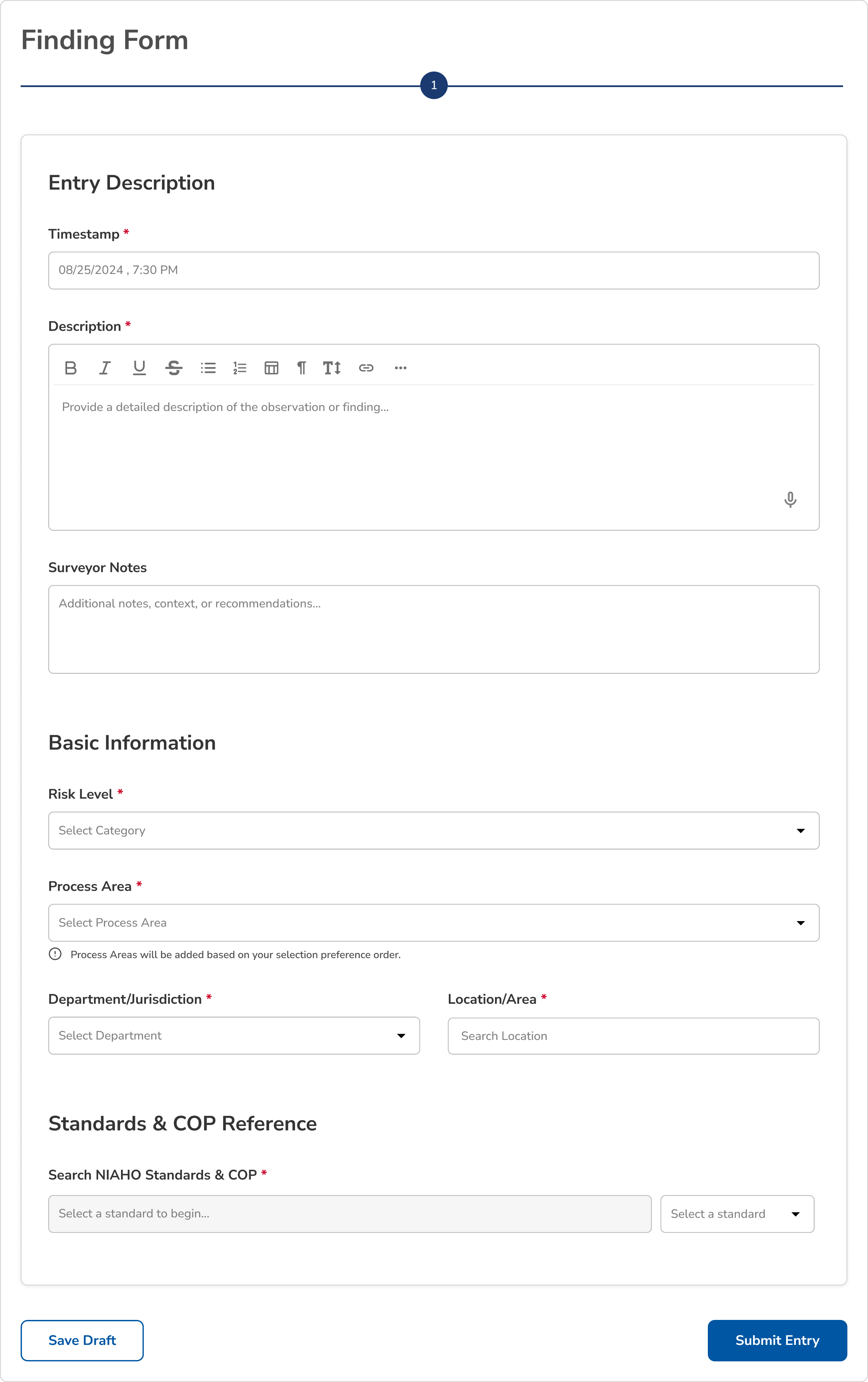 Manual Entry