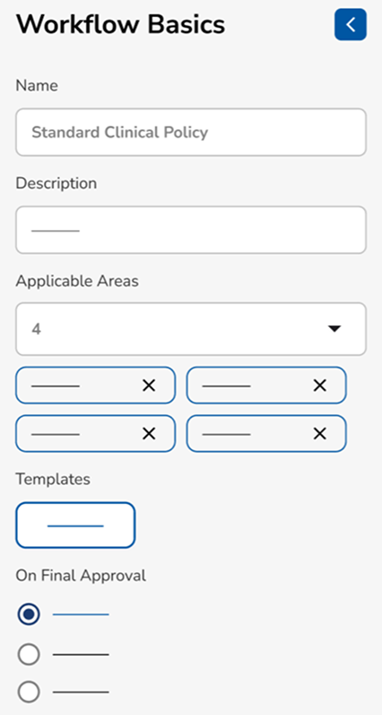 Workflow basics panel