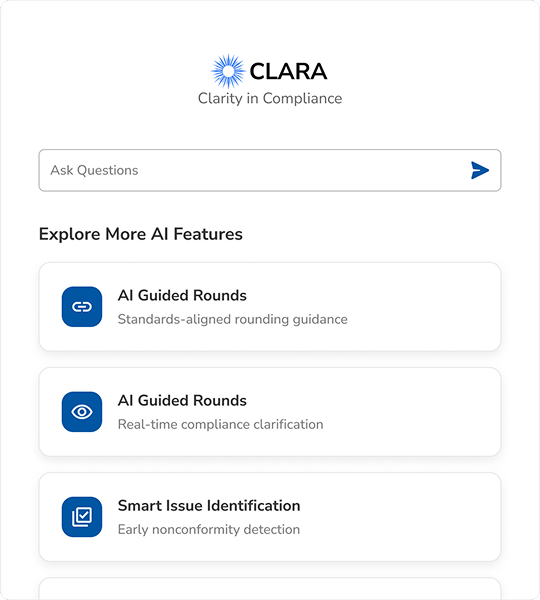 Clara AI feature panel