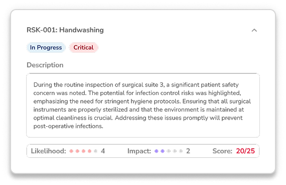 Risk scoring detail